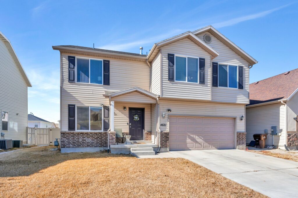 Exterior of a two-story home in Lehi, Utah